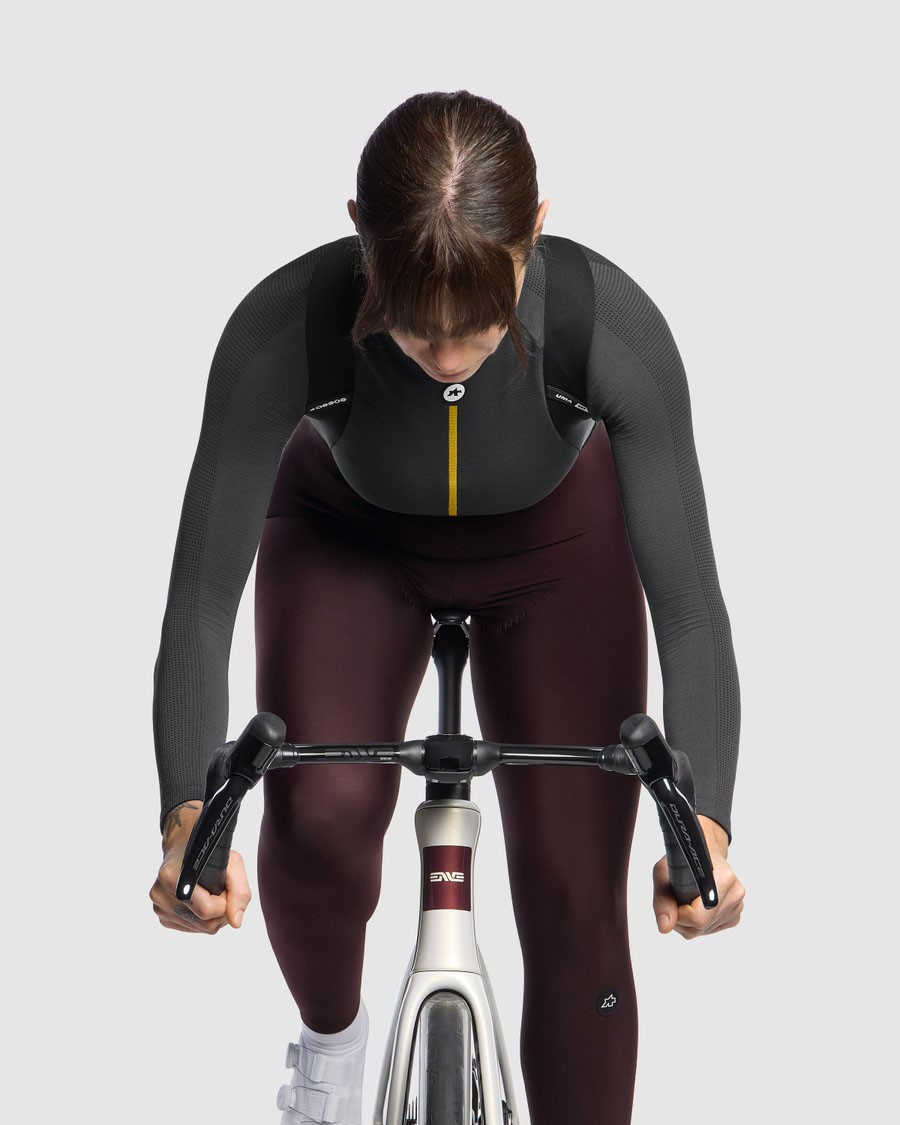 Assos UMA GT S11 Spring/Fall dolge ženske kolesarske hlače z naramnicami