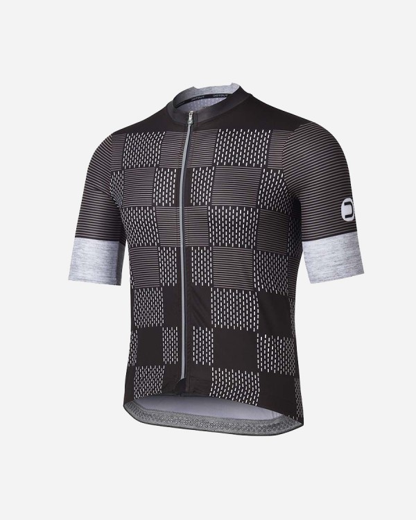 Dotout DAMIER moški kolesarski dres s kratkimi rokavi