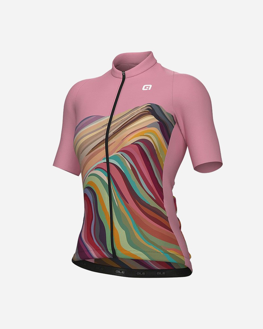 Ale RAINBOW ženski kolesarski dres s kratkimi rokavi