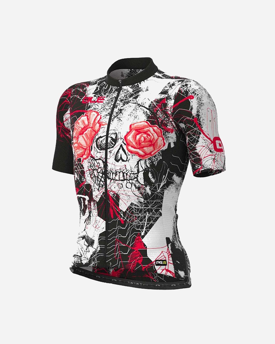 Ale SKULL moški kolesarski dres s kratkimi rokavi