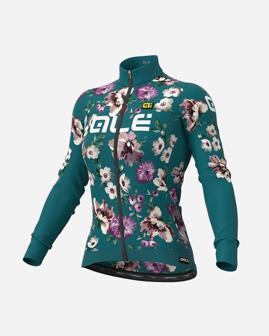 Ale FIORI ženski kolesarski dres z dolgimi rokavi