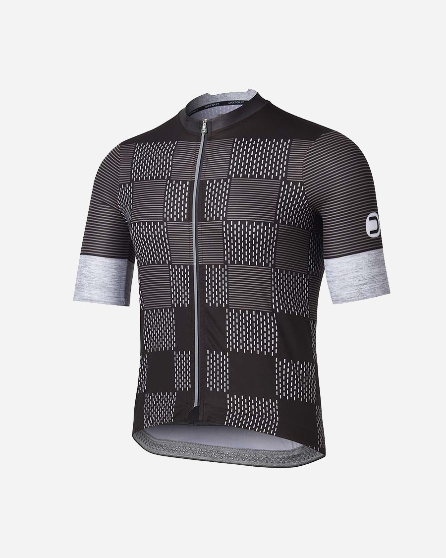 Dotout DAMIER moški kolesarski dres s kratkimi rokavi